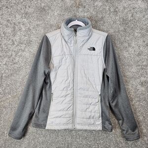 The Northface Fleece Jacket Womens Lg Gray Outdoors Hiking Camping Gorpcore
